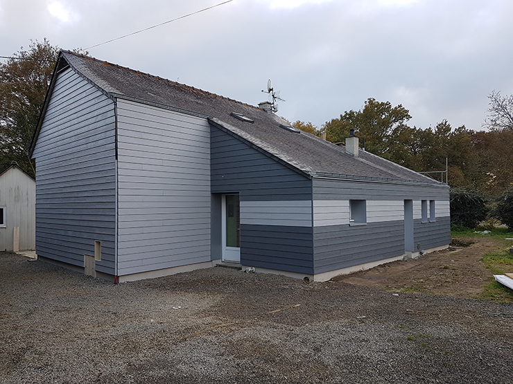 Travaux d'isolation thermique par l'extérieur sur maison individuelle