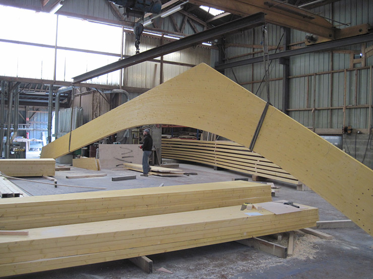 Atelier Yvon Charpente pour réalisation de charpentes et ossatures bois