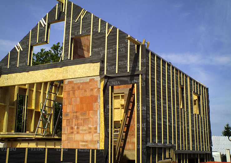 Travaux de construction de maison en ossature bois en Ille-et-Vilaine, Bretagne
