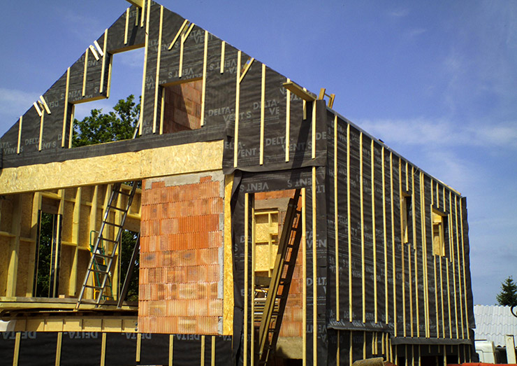 Travaux de construction de maison en ossature bois en Ille-et-Vilaine, Bretagne